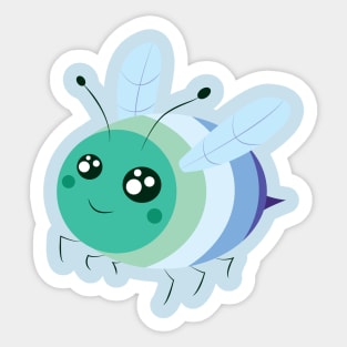 Gay (mlm) Pride Bee Sticker